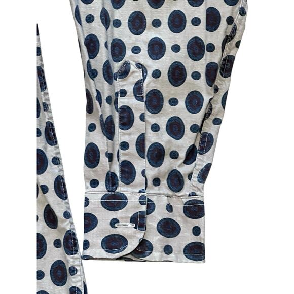 Vintage Ellery & Gordon Long Sleeve Button Down Y2K Geometric Shirt Mens XL - Picture 4 of 6